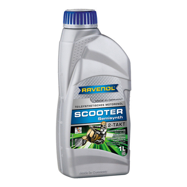 Моторное масло для 2T скутеров RAVENOL Scooter 2-Takt Teilsynt
