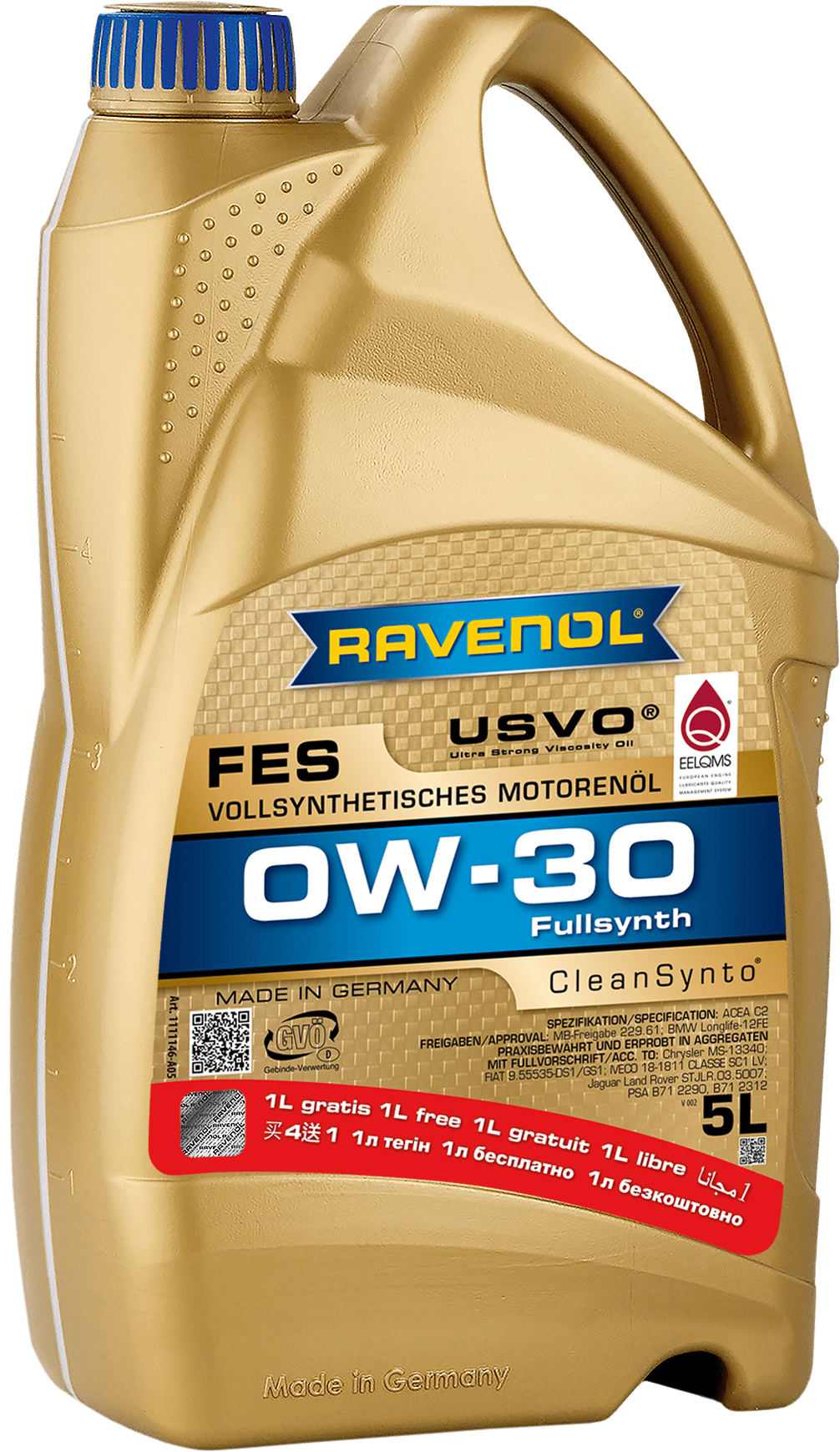 Моторное масло RAVENOL FES 0W-30